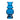 Selina Glass Vase Blue