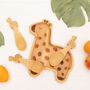 Gigi Giraffe Bamboo Plate