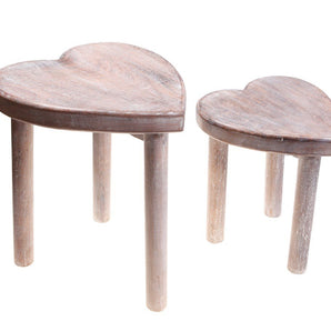 Heart Stools - Set of 2