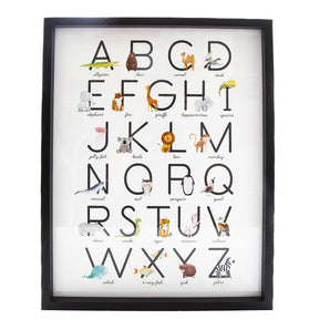 Baby Alphabet A-Z Animal Print Frame