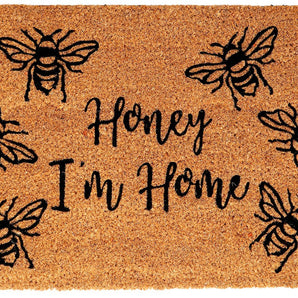 Coir Doormat with "Honey I'm Home"