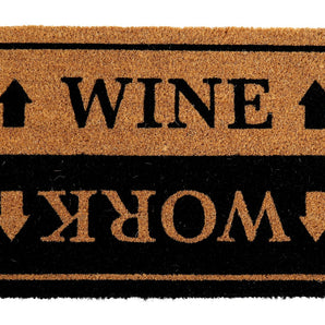 Wine & Work Door Mat