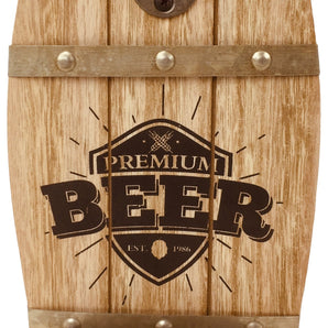 Wall Hanging Beer Barrel Bottle Opener