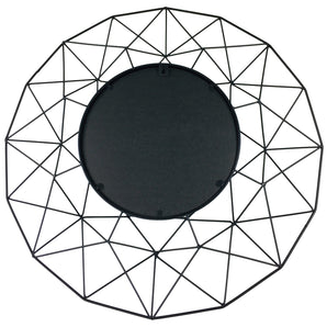 Geometric Mirror in Black 64cm