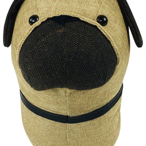 Fabric Wall Mounted Pug Head 30cm