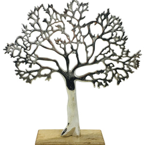 Large Silver Tree Ornament 42cm