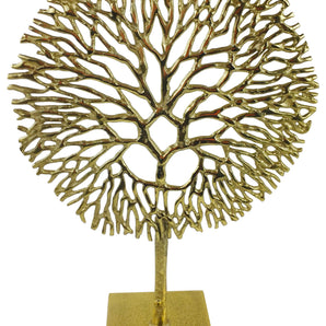 Gold Coral Sculpture