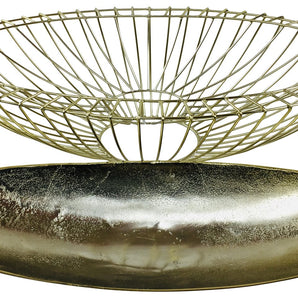 Gold Decorative Wire Bowl 58cm