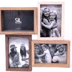 Wooden Quad Photo Frame 31cm