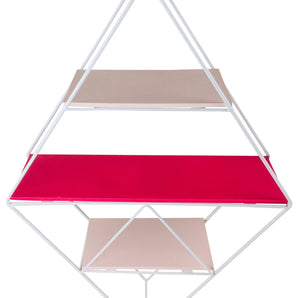 Pink Wire Geometric Shelf