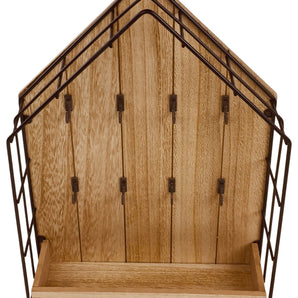 Wood & Wire House Key Storage Unit