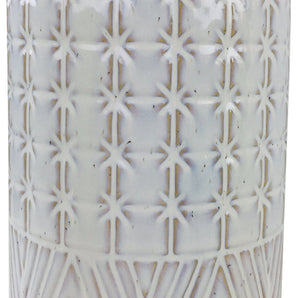 White Star Textured Stoneware Vase 44cm