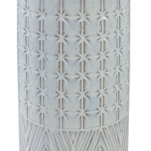 White Star Textured Stoneware Vase 44cm