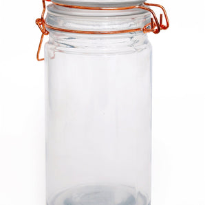 Kitchen Storage Jar With Copper Clip 20cm