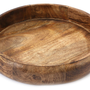 Shallow Wooden Bowl 34cm