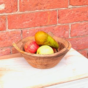 Triangular Shaped Wooden Bowl