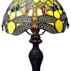 Green Dragonfly Tiffany Lamp