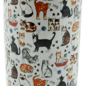 Round Cat Design Umbrella Stand 18"