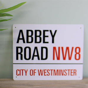 Vintage Metal Sign - Abbey Road, London Street Sign