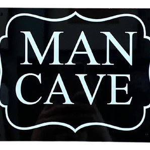 Metal Art Wall/Door Sign. - Man Cave