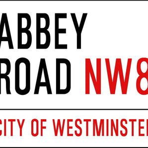 Vintage Metal Sign - Abbey Road, London Street Sign