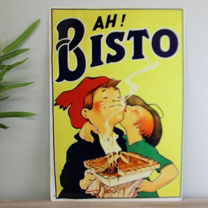 Vintage Metal Sign - Retro Advertising - Ah Bisto