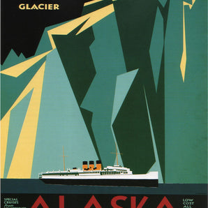 Vintage Metal Sign - Retro Advertising - Alaska Via Canadian Pacific Travel