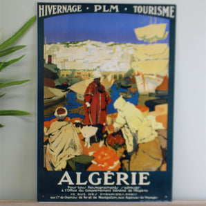 Vintage Metal Sign - Retro Advertising - Algerie Tourism