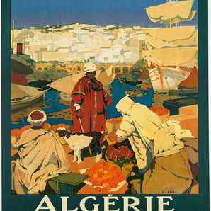 Vintage Metal Sign - Retro Advertising - Algerie Tourism