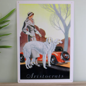 Vintage Metal Sign - Retro Art - Aristocrats