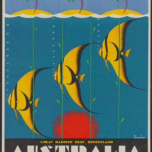 Vintage Metal Sign - Retro Advertising - Australia Fish