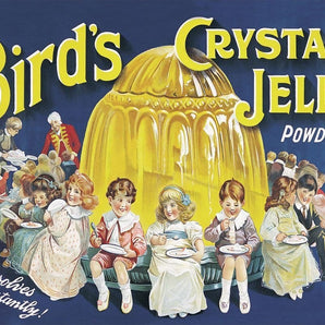 Vintage Metal Sign - Retro Advertising - Birds Crystal Jelly Powder