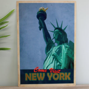 Vintage Metal Sign - Retro Advertising - New York