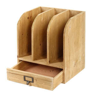 Wooden Files with Drawer 30 x 23 x 35 cm