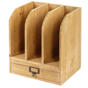 Wooden Files with Drawer 30 x 23 x 35 cm