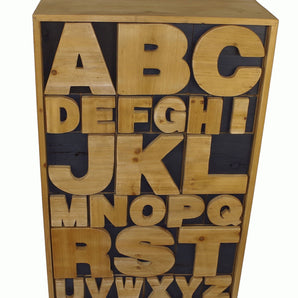 Alphabet Cabinet 54 x 26 x 89cm