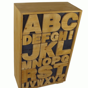 Alphabet Cabinet 54 x 26 x 89cm