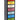 Rainbow Tall Cabinet with 7 Drawers 38 x 26 x 110cm