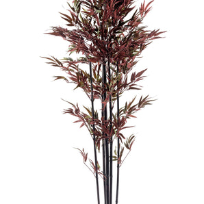 Bamboo Tree Red & Green 180cm