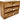 Solid Wood Three Drawer Desktop Organiser 28cm