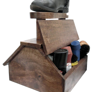 Shoe Shine Freestanding Cabinet