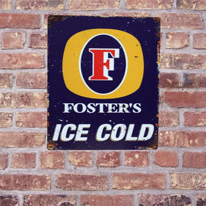 Large Metal Sign 60 x 49.5cm Foster's Ice Cold