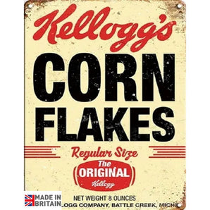 Large Metal Sign 60 x 49.5cm Kellogs Corn Flakes