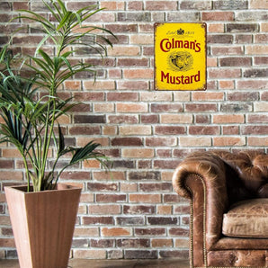 Small Metal Sign 45 x 37.5cm Colman's Mustard