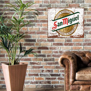 Large Metal Sign 60 x 49.5cm Beer San Miguel