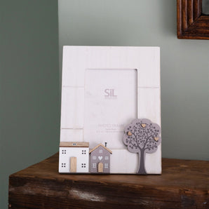 Wooden Houses Photo Frame 4x6