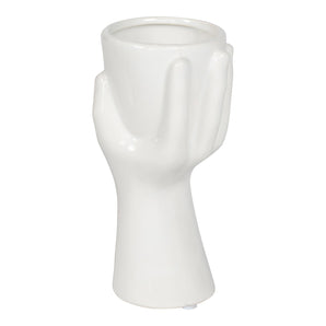 Holding Hand Ceramic Planter