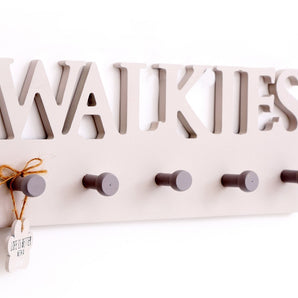 Wooden Wall Dog Walkies 5 Hooks Lead Holder