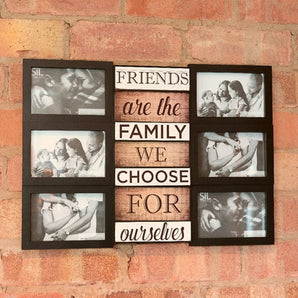 Family Themed Black Multi Photo Frame