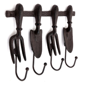 Metal Tool Shaped Four Hooks 27x20cm